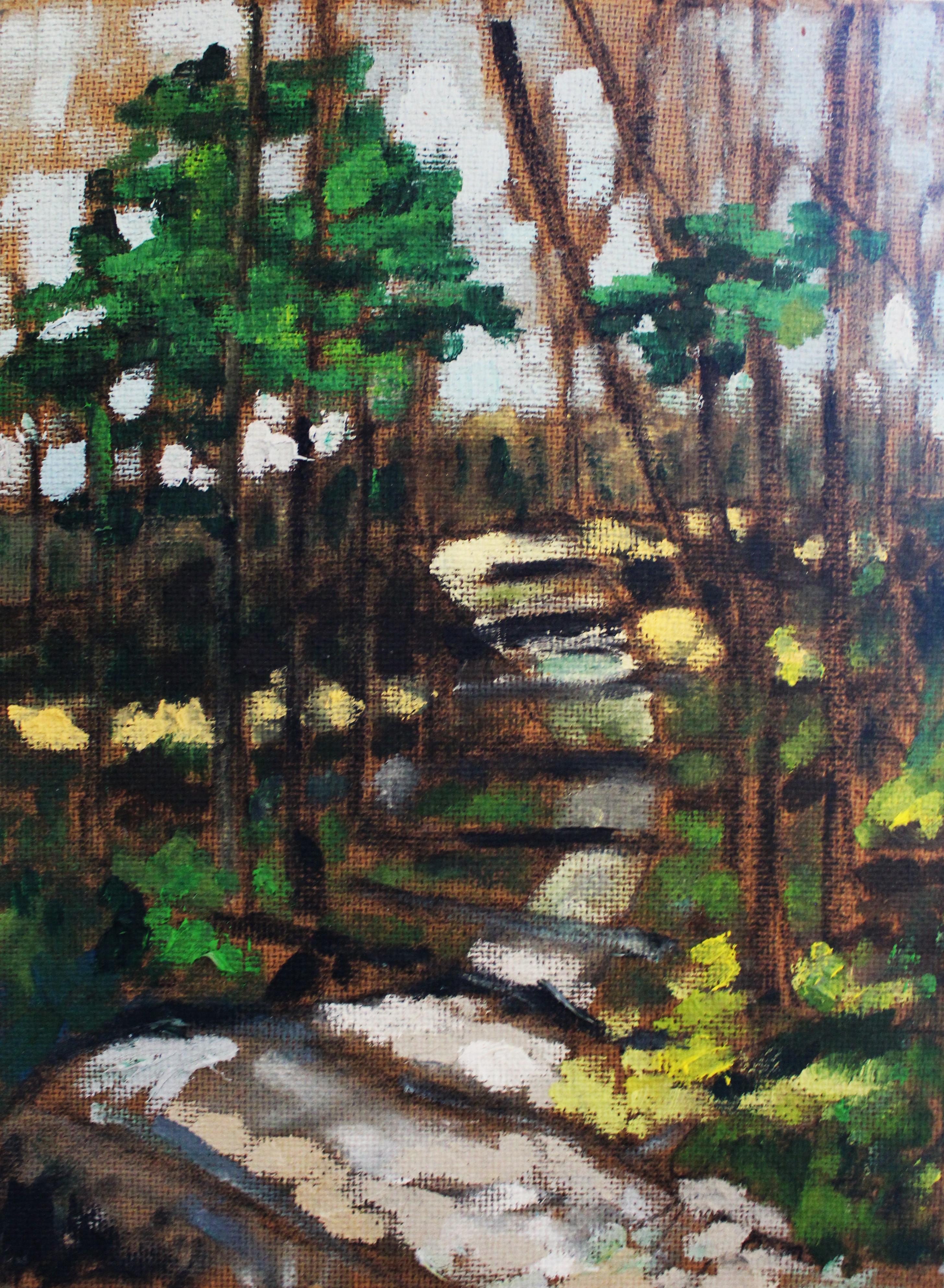 Eriksholm Skov', Wall painting, Work sketch, 15