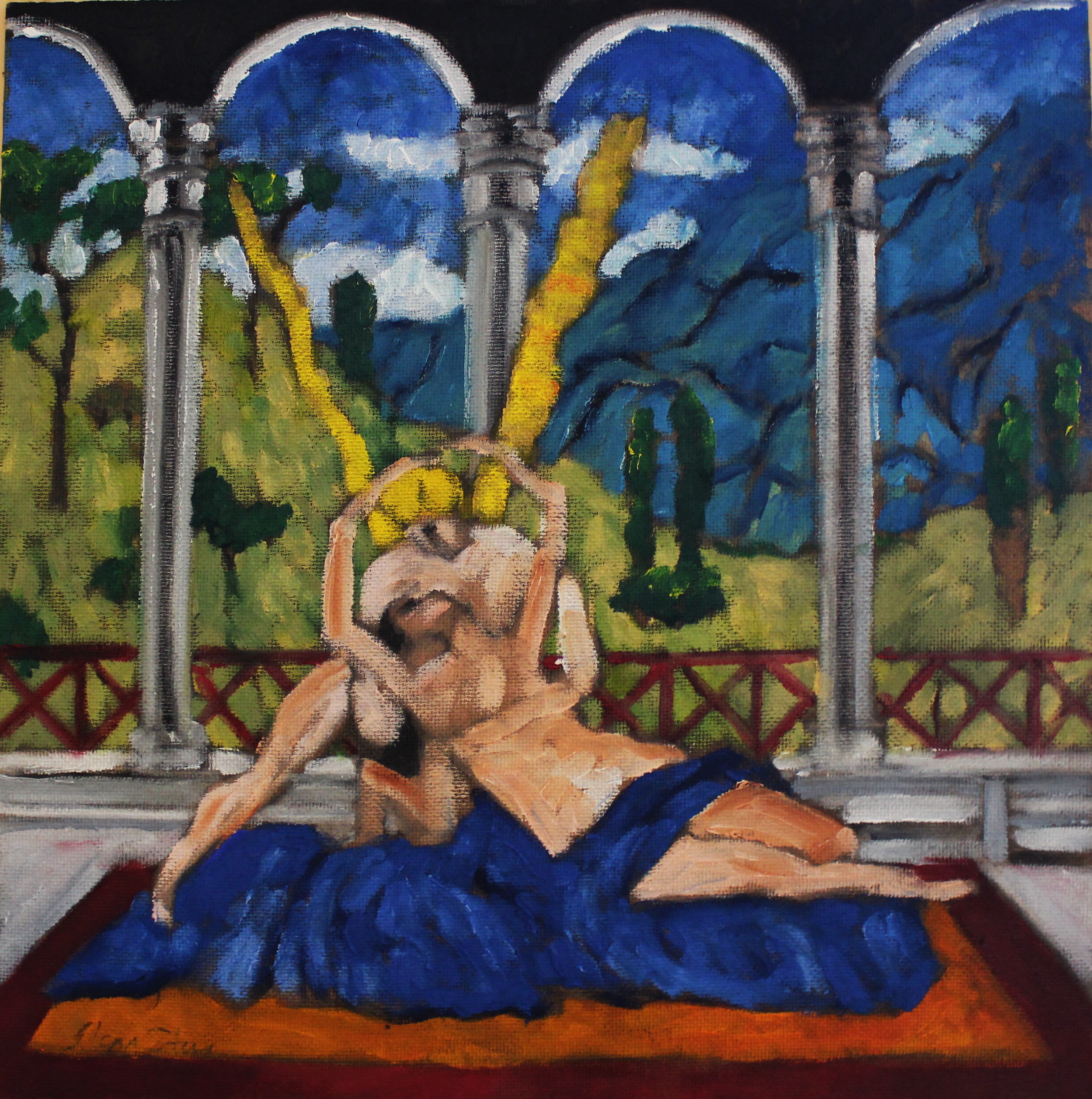 'Psyche and Cupid', Work sketch, 15